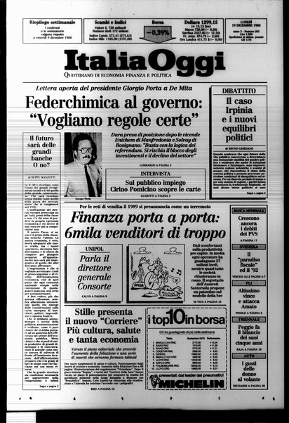 Italia oggi : quotidiano di economia finanza e politica